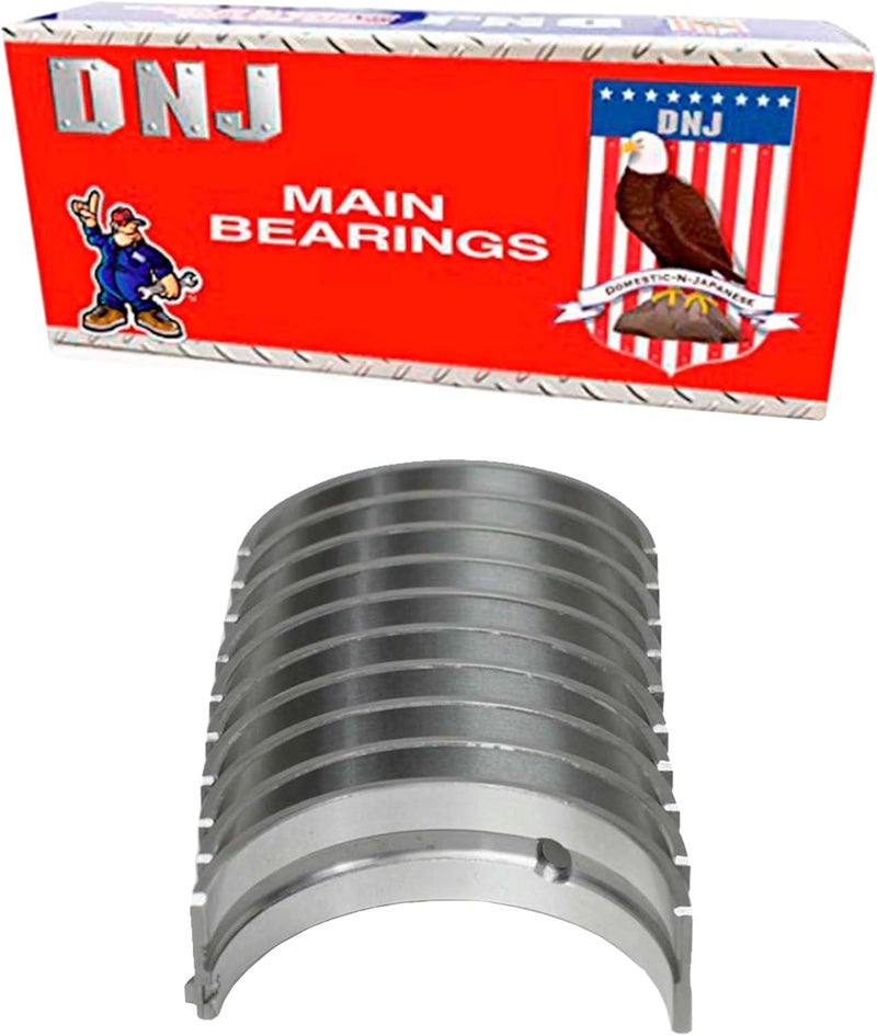 DNJ MB190.10 Oversize Main Bearings Set for 2010-2021 Hyundai, Kia Accent, Elantra, Elantra GT 1.6L L4 16V DOHC 1591cc - Image 1
